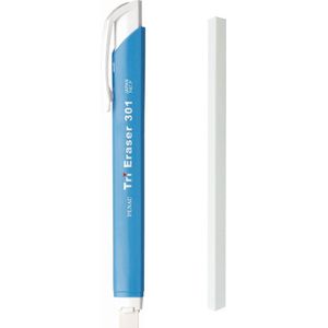 Penac Japan - Gumvulpotlood - Gum Pen - Pastel Blauw + navulling - 8.25mm x 122mm gumpotlood