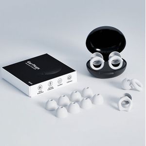 Oordopjes met ruisonderdrukking voor de slaap - Zachte oordopjes met ruisonderdrukking - Premium oordopjes - Siliconen oordopjes - 8 maten oordopjes - Geschikt voor concerten, slapen en studeren - Wit