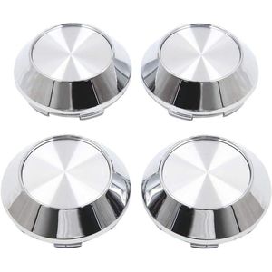 Provento - Naafafdekking 68 mm Diameter 6 Klemmen Zilverkleurig Set van 4 Stuks