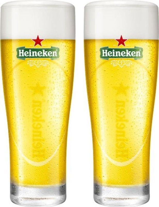 Heineken Bierglazen Ellipse - 250 ml - 2 stuks