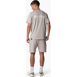 Quotrell - JAIPUR T-SHIRT - TAUPE/OFF WHITE - S