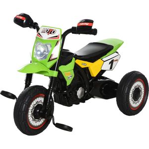 Driewieler - Motor - Peuterfiets - Motorfiets - vanaf 18 maanden - Groen - Loopfiets - 71X40X51 cm - Stoer - Jongens - Meisjes - Crossmotor - Kado