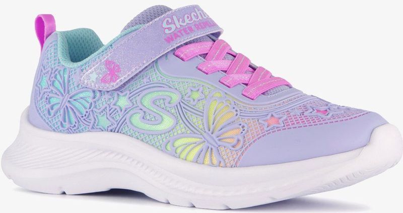 Skechers - Girls Jumpsters 2.0 - Sneakers - Paars - Imitatieleer/Textiel