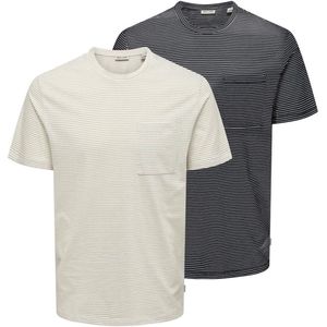 ONLY & SONS ONSBALE REG SS TEE Heren T-shirt - Cloud Dancer