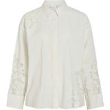 VILA - Vicamina - Blouse - Ecru - 100% Katoen