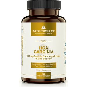 HCA Garcinia Pure - 510mg Capsule - Hydroxycitroenzuur Garcinia zuiver - Vegan - NO ADDITIVES