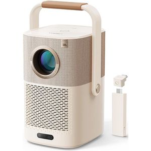 Draagbare Buitenprojector met WiFi 6 en Bluetooth – Native 1080P Smart Movie Projector voor Binnen en Buiten