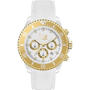 Ice Watch Ice Chrono - White Gold 021595 Horloge - Siliconen - Wit - Ø 40 mm