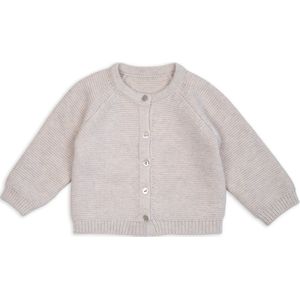 Lodger - Baby vest – Zacht merinowol & katoen – Crème – Maat 56 – Sluit goed aan bij de hals