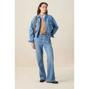 Sissy-Boy - High Waist Flared Jeans - Blauw - 5-Pocket Model