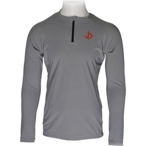 JUSS7 Sportswear - Hardloop Shirt Lange Mouw met Duimgaten - Grijs - S