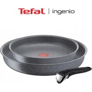 TEFAL Ingenio Mineralia Force Koekenpannen - 22 + 26 cm