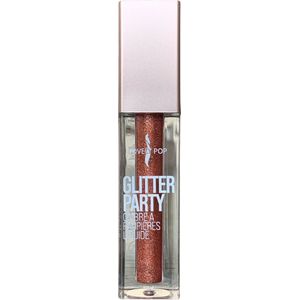 Lovely Pop Cosmetics - Vloeibare Oogschaduw - Metallic - Glanzend - Glitter - Warm Koper - 08 Fire Ball