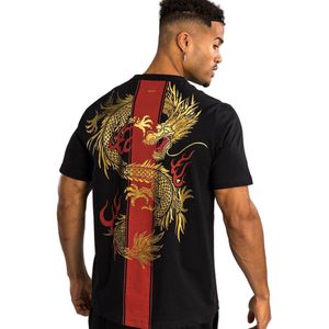Venum x Tekken 8 Marshall Law T-shirt Zwart Rood Goud - XXL