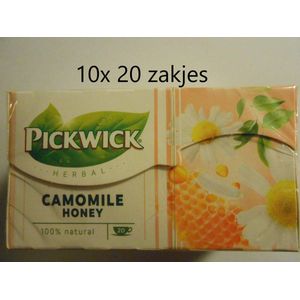 Pickwick Kamille honing thee - Multipak 10x 20 zakjes