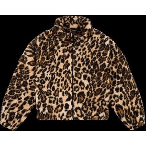 Poederbaas Four Seasons Fluffy AOP Vest Dames Brown Multi XL