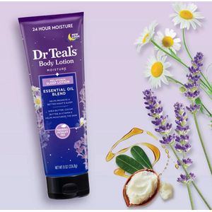 Dr Teal's Sleep Lotion by Dr Teal's 240 ml - Sleep Lotion with Melatonin & Essential Oils Promotes a better night's sleep (Shea butter, Cocoa Butter and Vitamin E