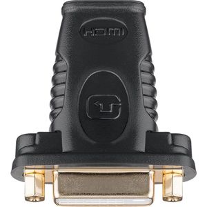 Goobay HDMI/DVI Adapter - HDMI (v) - DVI-I Dual Link (v) - zwart