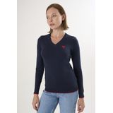 Felix Hardy - V Hals Trui - Navy - %100 Katoen - Dames