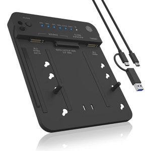 HDD/M.2 NVMe Docking Station met USB 3.2 Gen 2 - Harde Schijf Kloonstation & Lezer