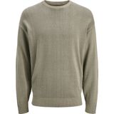 Jack & Jones - JJECHARGE FADED KNIT CREW NECK - Trui - Silver sage