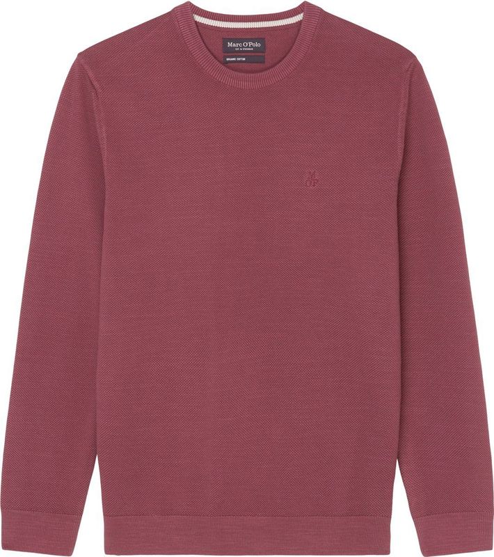 MARC O'POLO - Geribbelde Trui - Groen - Biologisch Katoen