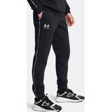 Under Armour - UA Icon Fleece Taping - Herenjoggingbroek - Zwart - Oversized Pasvorm
