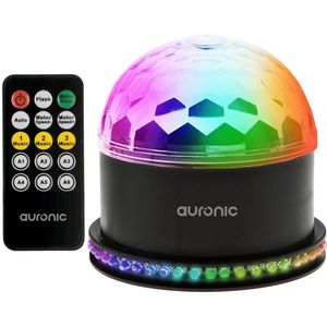 Auronic Roterende Discolamp - Discobal - LED - Afstandsbediening en Muziekgestuurd - Kinderen/Volwassenen