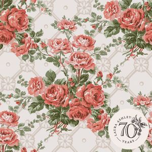Laura Ashley Country Roses Behang - Bloemen - 10mx52cm - Roze