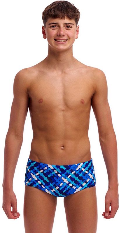 Funky Trunks Sidewinder Trunks Zwemboxer Blauw AUS 24 Jongens