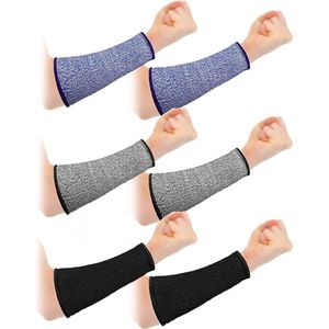 3 paar - armbeschermers - voor dunne huid en blauwe plekken - snijbestendige onderarmhoes - armbescherming tegen brandwonden (7,9 inch)