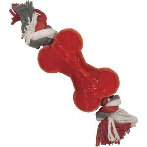 Play Strong rubber bot met floss 14 cm rood