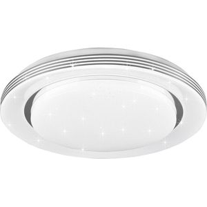 LED Plafondlamp - Plafondverlichting - Torna Atras - 18W - Aanpasbare Kleur - Rond - Mat Wit - Kunststof