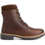 Travelin' Langdets Heren - Veterboots - Wolgevoerd - Donkerbruin