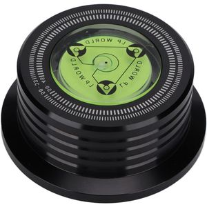 EGoods - Vinylplatenstabilisator van Aluminium met Bubbelnivellering voor LP-platenspeler - Verbeterde Geluidskwaliteit - Stabiliseert Draaitafels