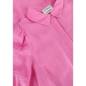 Catwalk Junkie Flare Sleeve Button Up Blouse Dress Jurken Dames - Kleedje - Rok - Jurk - Roze - Maat 38