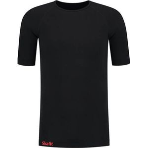 Skafit Casual heren ondershirt maat S - zwart - ademend - antibacterieel - stretch - platte naden - extra lengte