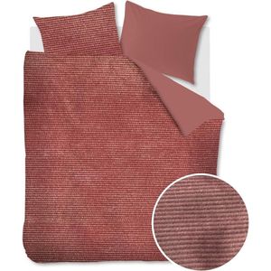 At Home by BeddingHouse Cosy Corduroy Dekbedovertrek - Tweepersoons - 200x200/220 cm - Roze