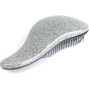Scoby - Anti Klit Borstel - Haarborstel - Anti klit - Hairbrush - Compacte borstel - Haar borstel - Zilver
