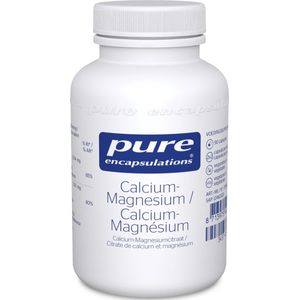 Pure Encapsulations - Calcium Magnesium - Biologisch Beschikbare Combinatie van Mineralen voor Hart, Bloedcirculatie en Spieren - 90 Capsules
