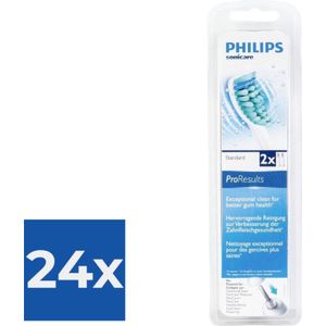 Philips Sonicare ProResults HX6012/07 - Opzetborstel - Standaard - 2 stuks - Voordeelverpakking 24 stuks