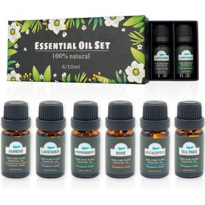 Soft & Silky - Etherische Olie - 6 stuks - 100% natuurlijk - Geschikt voor huid - Diffuser - Voetenbad - Sauna - Essentiële - Geur - olie - Oliën