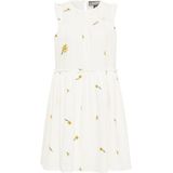 DreiMaster - Midi-jurk - Gebroken Wit Geel - Dames