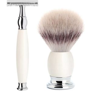 MÜHLE -Scheerset Sophist 3-delig - Porselein - Saf.Razor