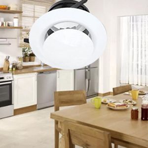 Plafondrooster met instelbare ontluchter voor ventilatiekanalen - 4 maten - slangafdekking - grillafdekking - HVAC (75mm) .