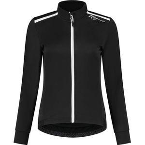 Rogelli Pesara Winter Fietsjack Dames - Wielrenjack - Winddicht - Zwart/Wit - Maat M