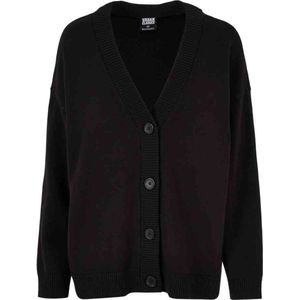 Urban Classics - Big Oversized Lange cardigan - 3XL - Zwart