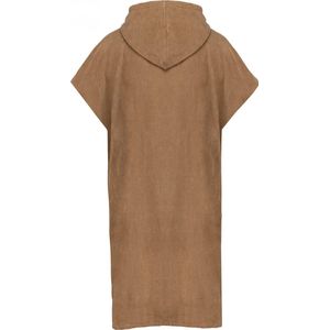 PROACT® Uniseks poncho met capuchon van badstof PA581 - Camel - L/XL