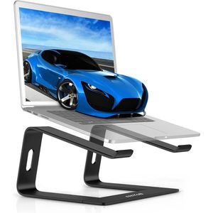 Demonteerbare ventilatie draagbare laptopstandaard - MacBook Pro/Air HP Dell Lenovo Samsung Acer HUAWEI MateBook - 10-15.6 inch - Zwart