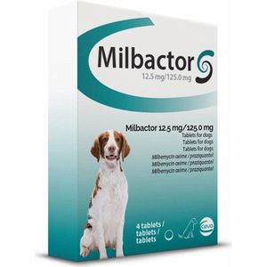 Milbactor Ontwormingsmiddel - Grote Hond - 4 Tabletten